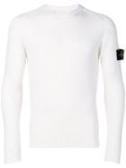 Stone Island - Ribbed Fitted Sweater - Men - Wool - Xxl, Nude/neutrals, Wool