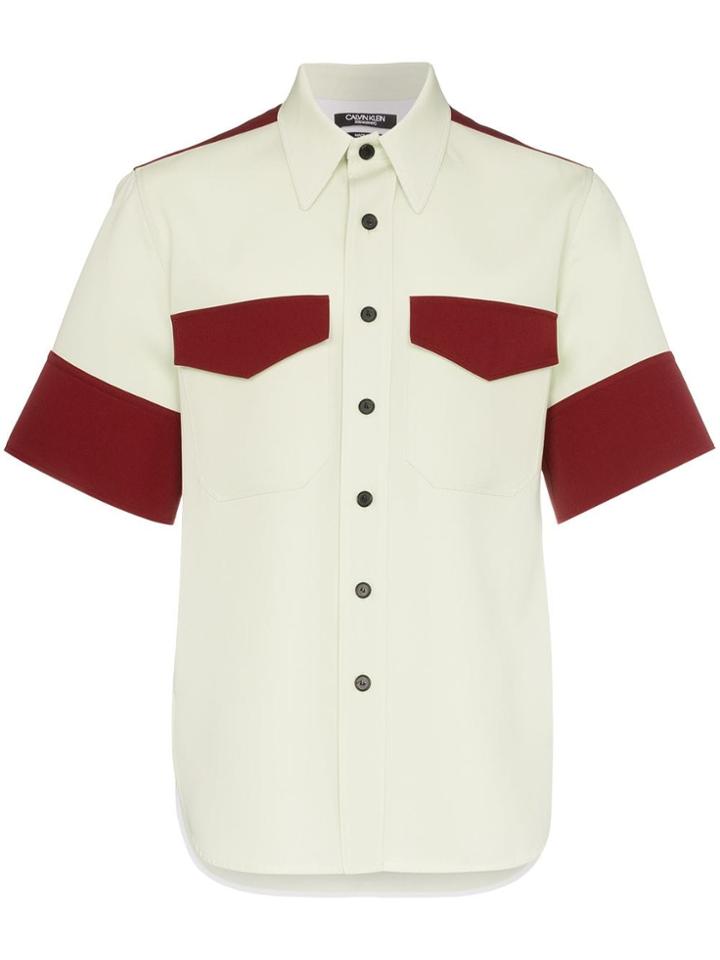 Calvin Klein 205w39nyc Contrasting Multi Pocket Short Sleeved Shirt -