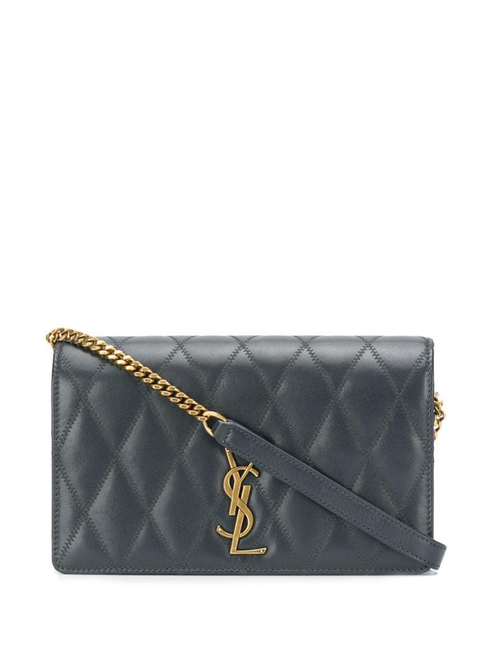 Saint Laurent Angie Chain Bag - Grey