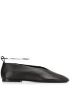 Jil Sander Ankle Strap Ballerina Shoes - Black