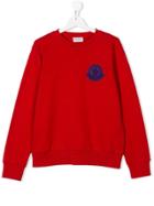 Moncler Kids Teen Logo Patch Sweatshirt - Red