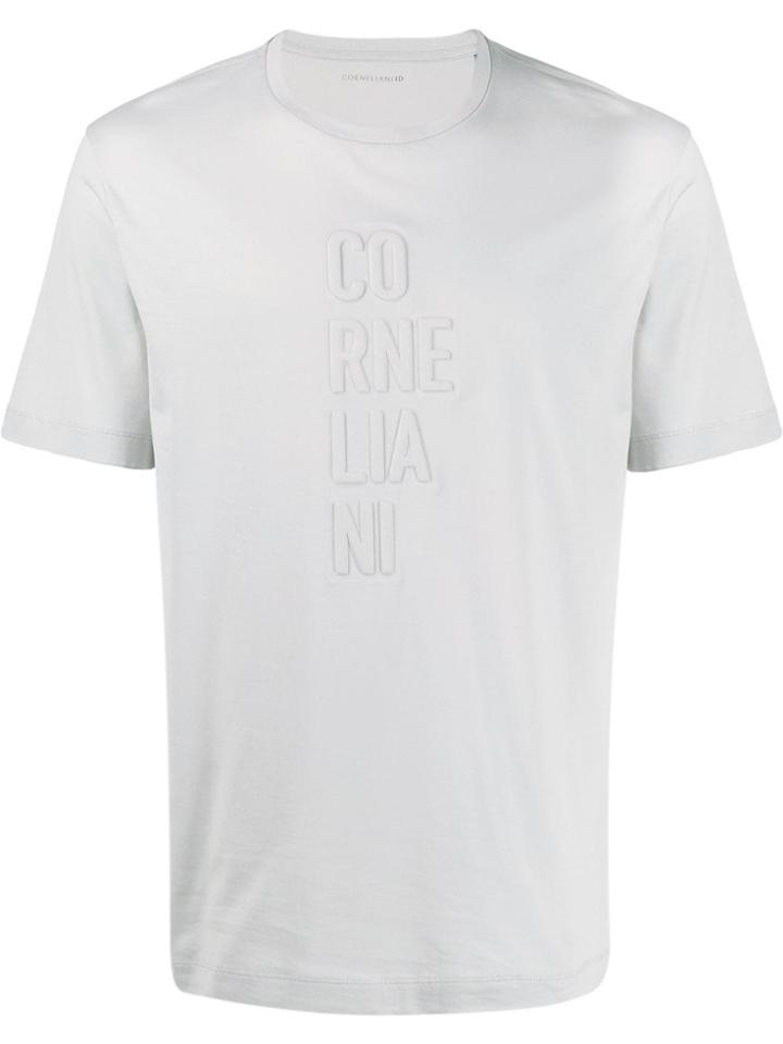 Corneliani Logo Embossed T-shirt - White