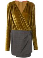 Attico Chenille Alexa Dress - Yellow & Orange