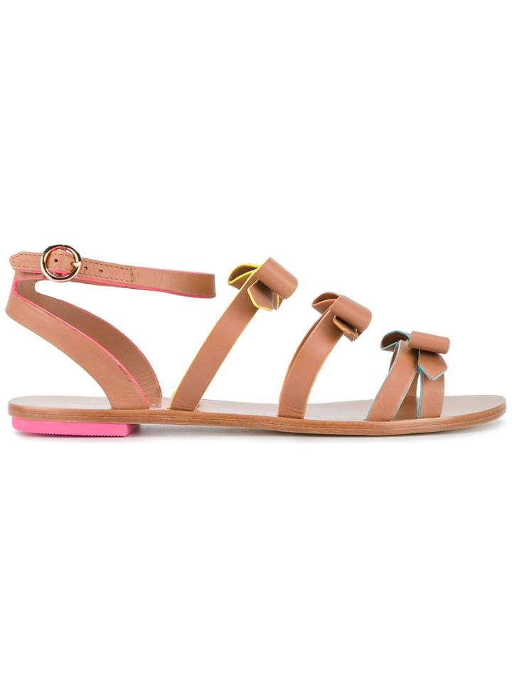 Sophia Webster Samara Flat Sandals - Brown