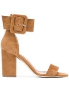 Paris Texas Buckle Open-toe Sandals - Brown