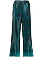 F.r.s For Restless Sleepers Straight-leg Patterned Trousers - Blue