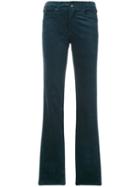 Armani Jeans - Straight Trousers - Women - Cotton/spandex/elastane - 27, Green, Cotton/spandex/elastane