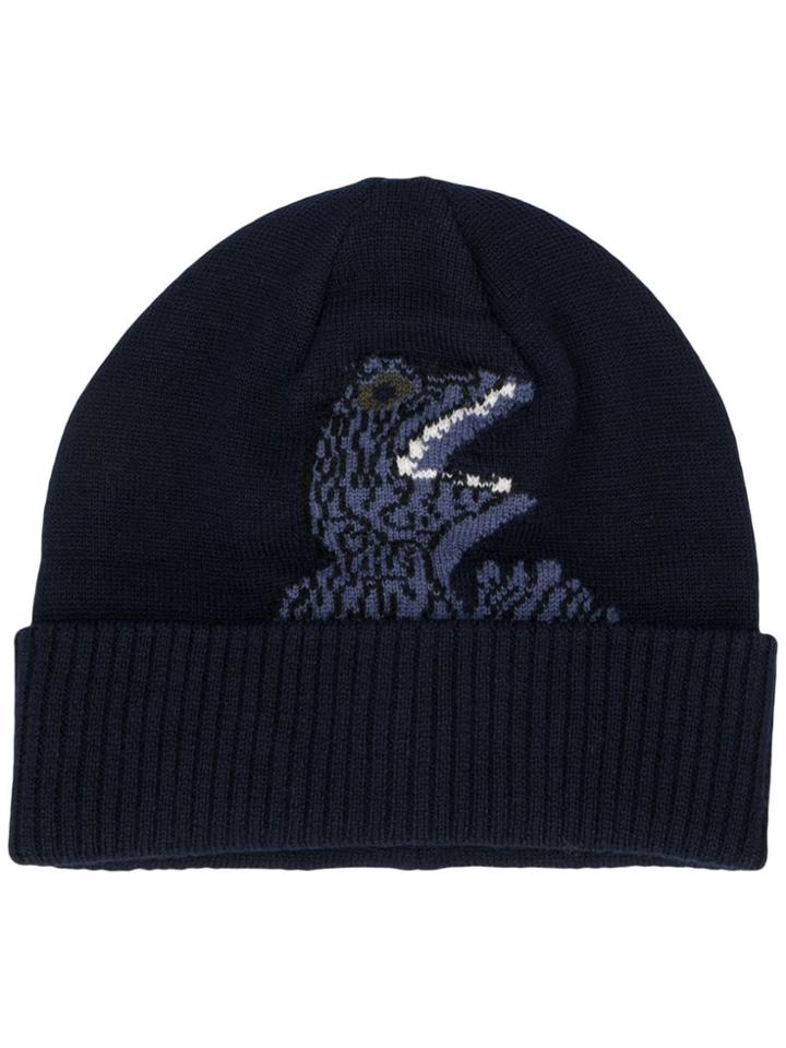 Ps Paul Smith Dino Knit Beanie - Blue