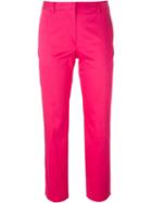 Paul Smith Black Label Capri Trousers, Women's, Size: 42, Pink/purple, Cotton/polyurethane/viscose