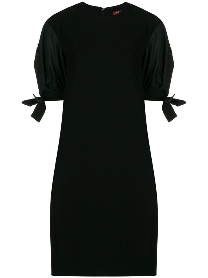 Max Mara Studio Edotto Contrast Sleeve Dress - Black