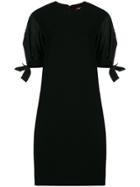 Max Mara Studio Edotto Contrast Sleeve Dress - Black