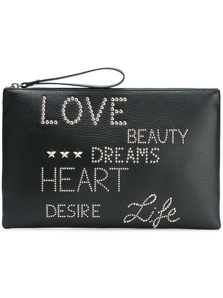Red Valentino Studded Clutch