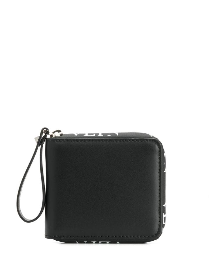 Valentino Vltn Zip Around Wallet - Black