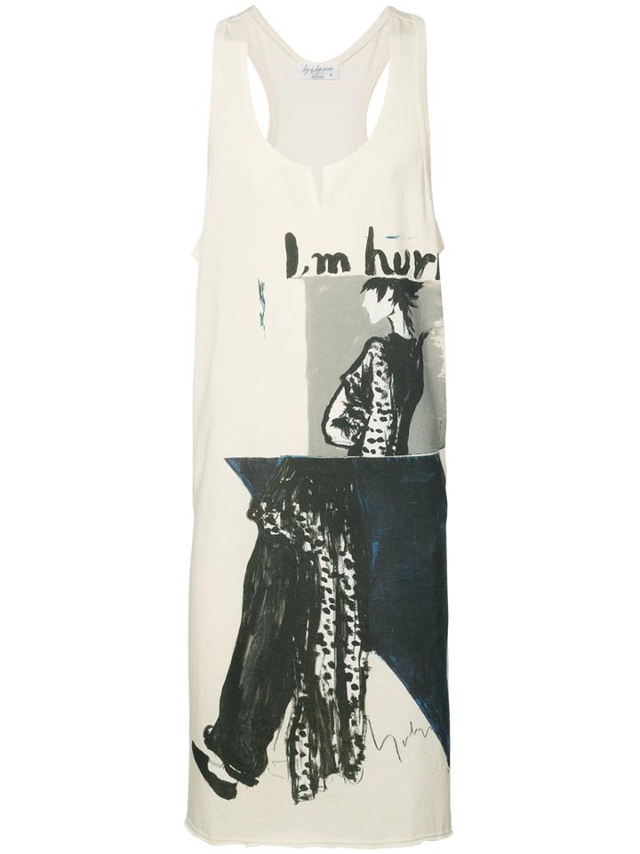 Yohji Yamamoto Triangle Sleeveless Top, Men's, Size: 3, White, Cotton