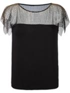 Versace Collection Lace Overlay Blouse