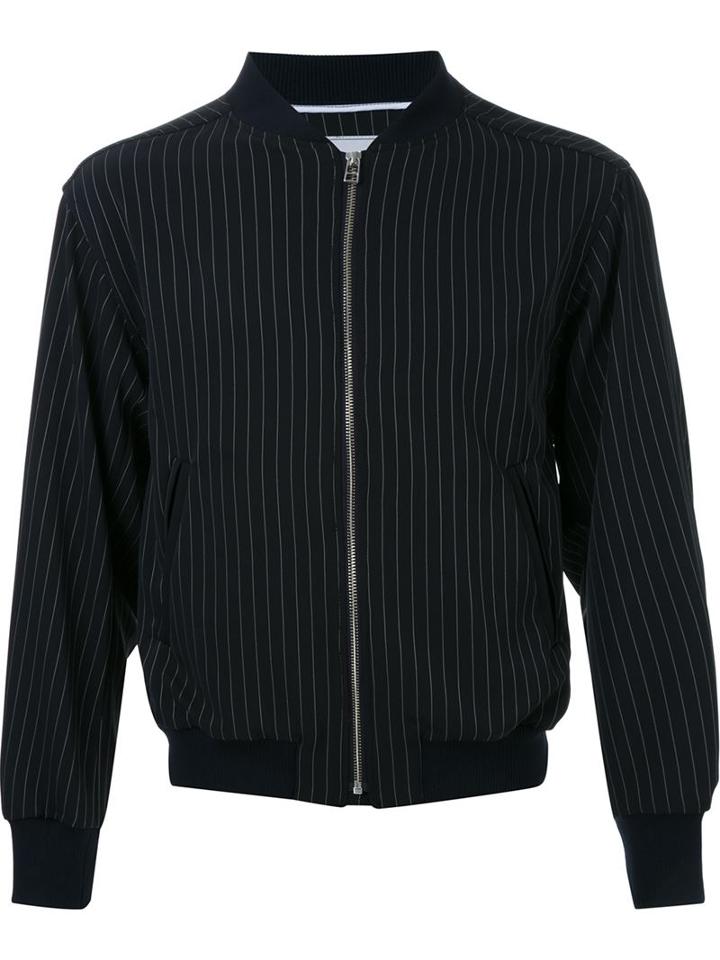 Fad Three Pinstripe Bomber Jacket
