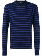 Ps By Paul Smith Striped Crew Neck Jumper - Black