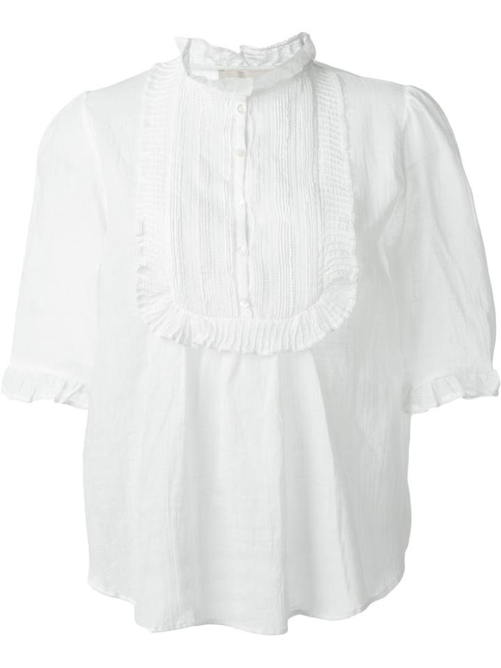 Vanessa Bruno Ruffled Bib Shirt