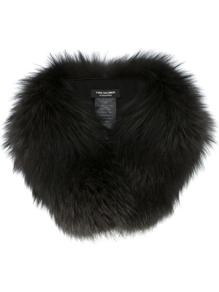 Yves Salomon Accessories Removable Collar - Black