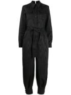 Gucci Ribbed Boiler Suit - Black