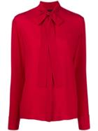 Haider Ackermann Long-sleeved Bow Tie Blouse - Red