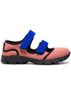 Marni Pink Blue Neoprene Double Strap Sneakers - Purple