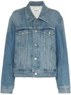 Ambush Ambsh Nobo Patchwork Denim Jacket Dnm Jk - Blue