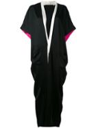 Haider Ackermann - Draped Maxi Dress - Women - Silk/acetate/rayon - 36, Black, Silk/acetate/rayon