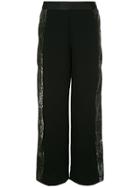 Layeur Evelyn Sequin Embellished Trousers - Black