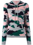 Chinti And Parker Camouflage Intarsia Hoodie, Women's, Size: Xs, Cashmere/wool