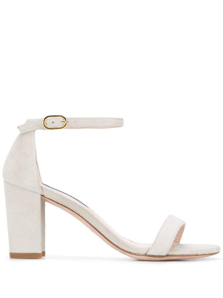 Stuart Weitzman Seal Heeled Sandals - Neutrals