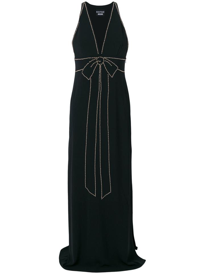 Boutique Moschino Bow Stud Detail Dress - Black