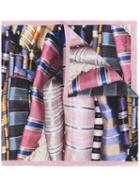Paul Smith - Fabric Print Scarf - Women - Silk - One Size, Pink/purple, Silk