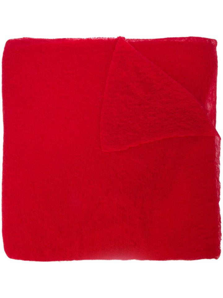 Botto Giuseppe Long Plain Scarf - Red