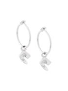 Coup De Coeur Vortex Hoop Earrings - Silver