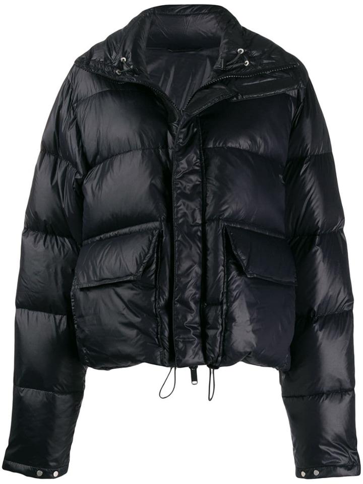 Unravel Project Puffer Jacket - Black