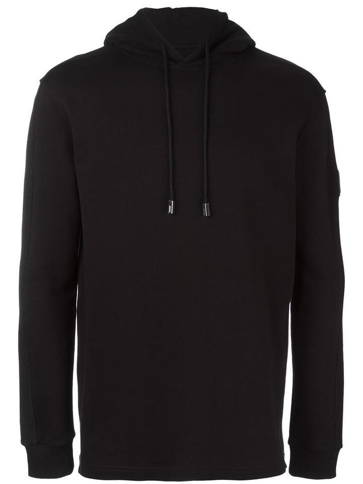 Blood Brother - Ribbed Detail Hoodie - Men - Cotton - Xxl, Black, Cotton