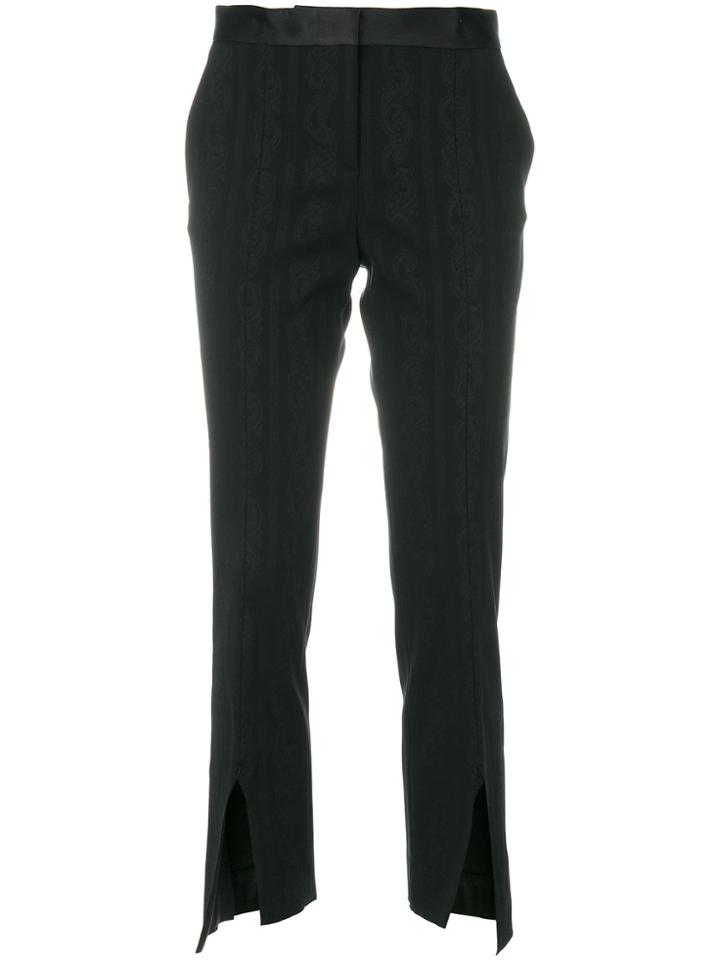 Versace Cropped Tailored Trousers - Black