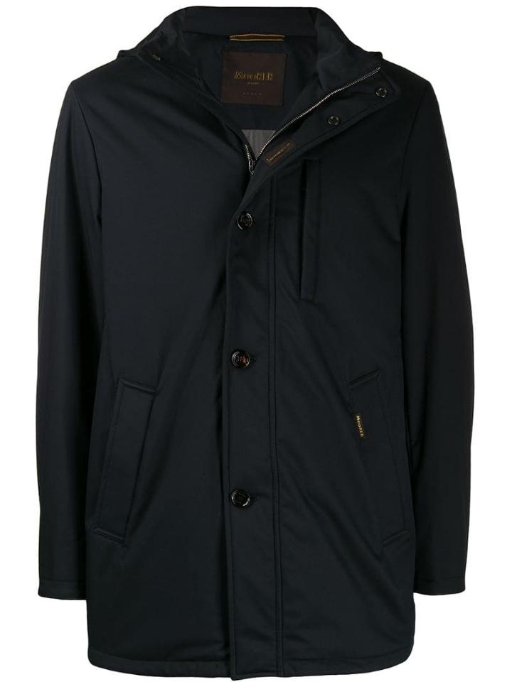 Moorer Button-up Jacket - Blue