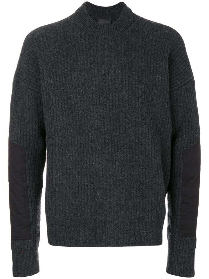 Diesel Black Gold Ribbed Jumper - Grey