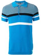 Diesel - Striped Polo Shirt - Men - Cotton - Xl, Blue, Cotton