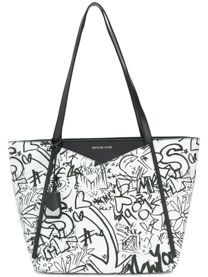 Michael Michael Kors Borsa Large Tote - White