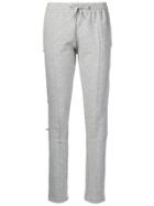 Alexandre Vauthier Jewelled Fleece Trousers - Grey