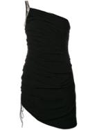 Saint Laurent One-shoulder Mini Dress - Black