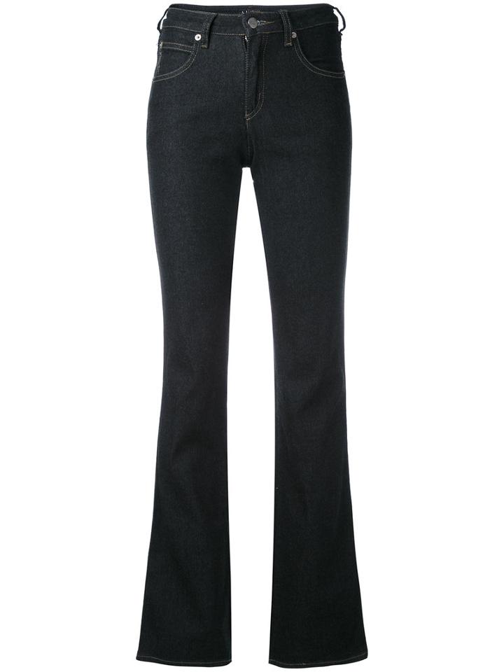 Armani Jeans - Kick Flare Jeans - Women - Cotton/spandex/elastane - 31, Blue, Cotton/spandex/elastane