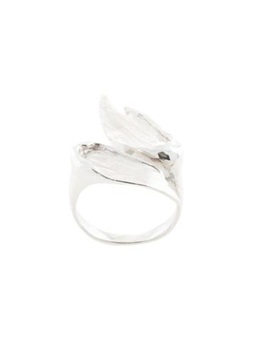 Fjord Brushed-effect Dual Ring - Silver