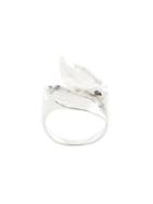 Fjord Brushed-effect Dual Ring - Silver
