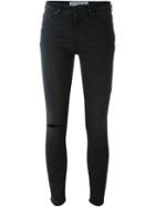Victoria Victoria Beckham Ripped Skinny Jeans, Women's, Size: 29, Black, Cotton/spandex/elastane
