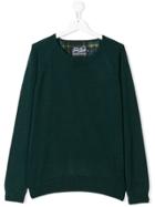 Mc2 Saint Barth Teen Knitted Crew Neck Sweater - Green
