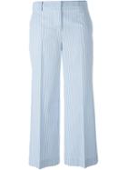 Blumarine Cropped Striped Trousers